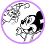 Baby Mickey Mouse coloring page