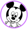 Baby Mickey Mouse coloring page