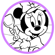 Baby Minnie coloring page