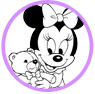 Baby Minnie Mouse coloring page