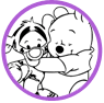 Baby Pooh and Tigger coloring page