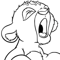 Simba coloring page