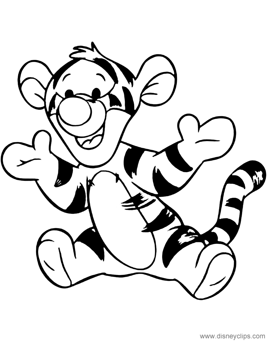 ️Baby Tigger And Pooh Coloring Pages Free Download| Gambr.co