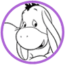Baby Eeyore coloring page