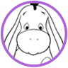 Baby Eeyore coloring page