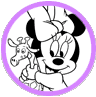 Baby Minnie Mouse coloring page