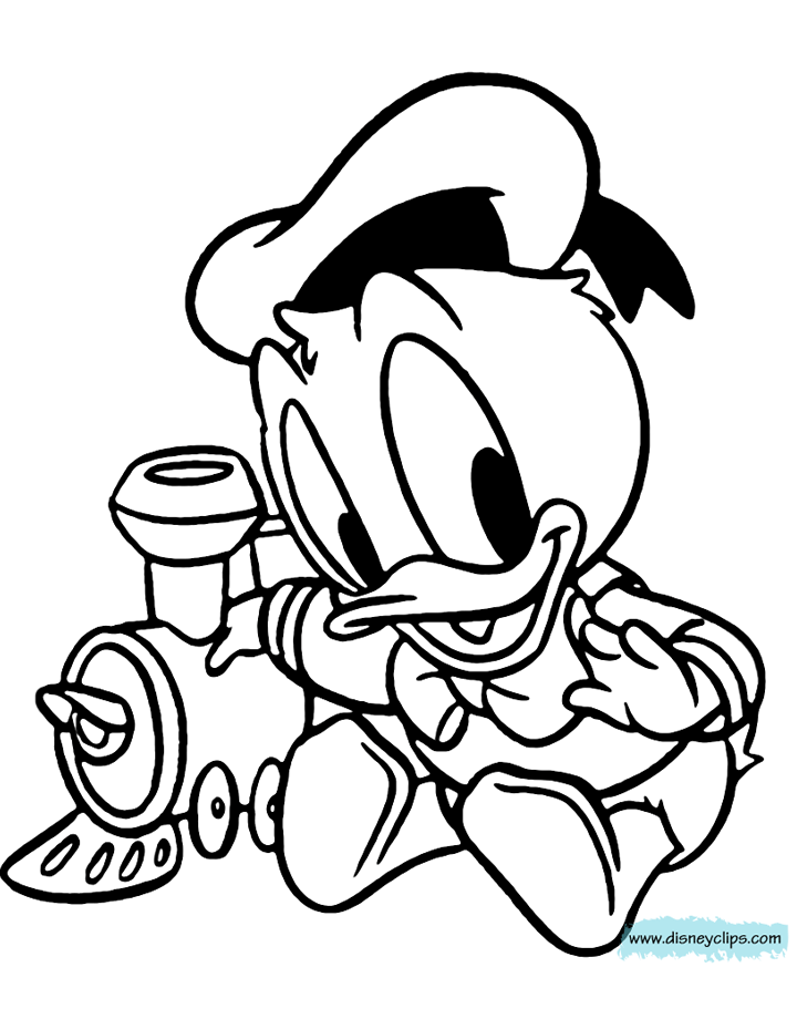 baby donald duck coloring pages free printables - photo #38
