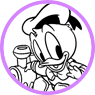 Baby Donald Duck coloring page