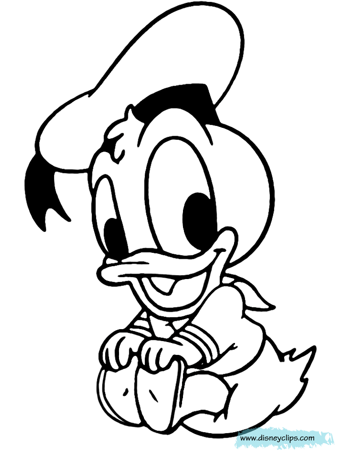 baby donald duck coloring pages free printables - photo #23