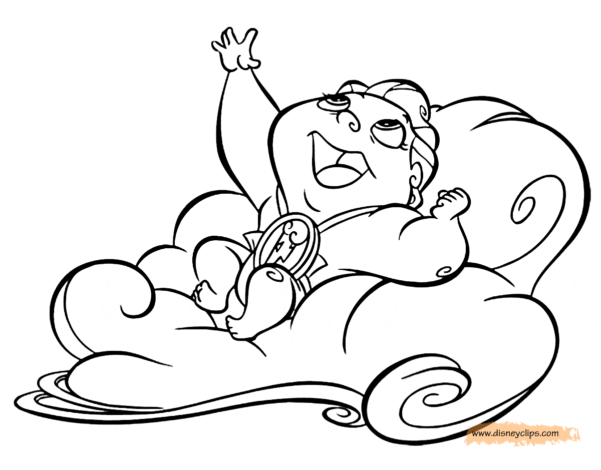 coloring page Baby Hercules