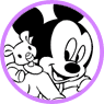 Baby Mickey Mouse coloring page