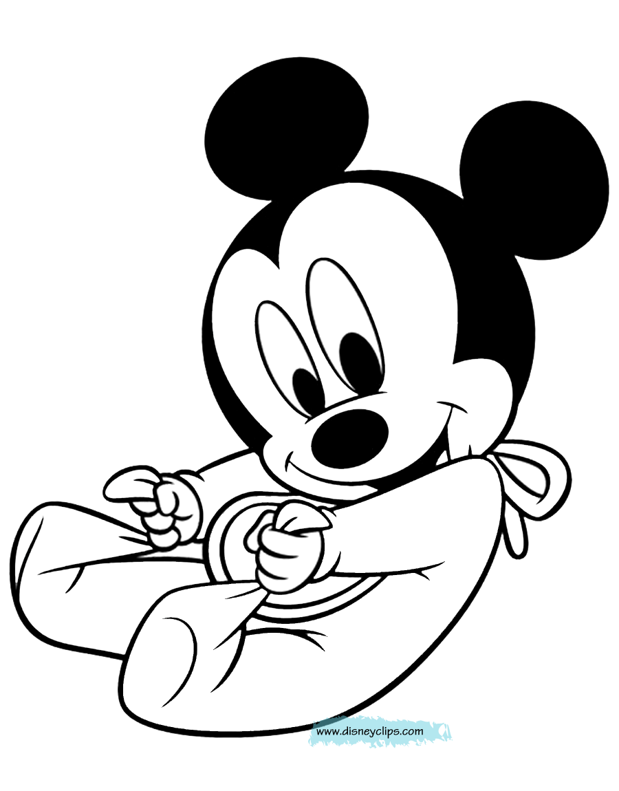 Baby Mickey Mouse Coloring Baby Mickey Mouse Coloring