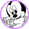 Baby Mickey Mouse coloring page