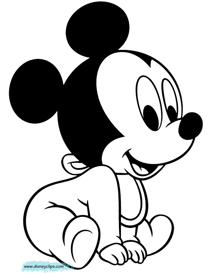 baby coloring pages mickey mouse - photo #28