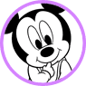 Baby Mickey Mouse coloring page