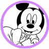 Baby Mickey Mouse coloring page