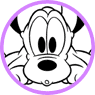 Baby Pluto coloring page