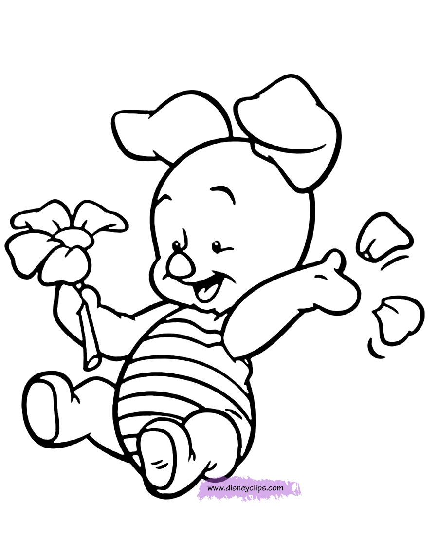 coloring page Baby Piglet