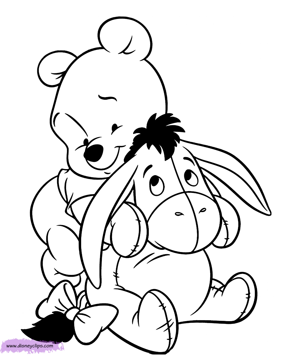 Baby Pooh Coloring Pages | Disneyclips.com