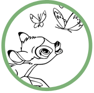 Bambi coloring page