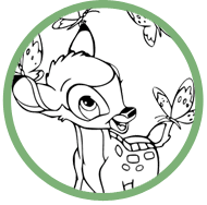 Bambi coloring page