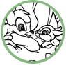Bambi coloring page