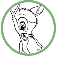 Bambi coloring page
