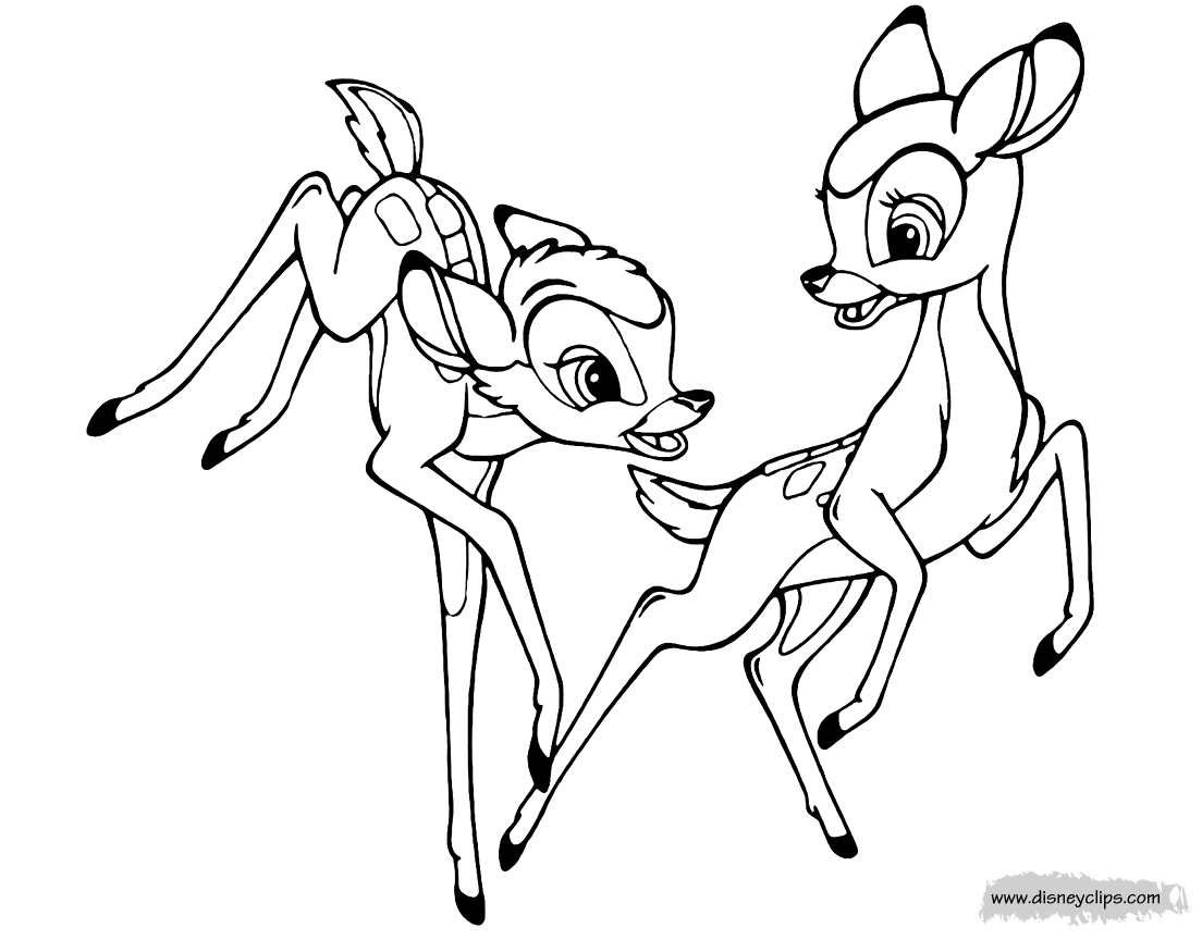 Bambi Coloring Pages 3 | Disney's World of Wonders