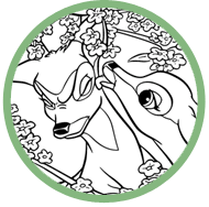 Bambi coloring page