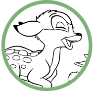 Bambi coloring page