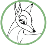 Bambi coloring page
