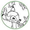 Bambi coloring page