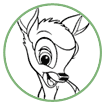 Bambi coloring page