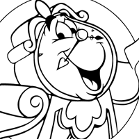 Beauty and the Beast coloring page