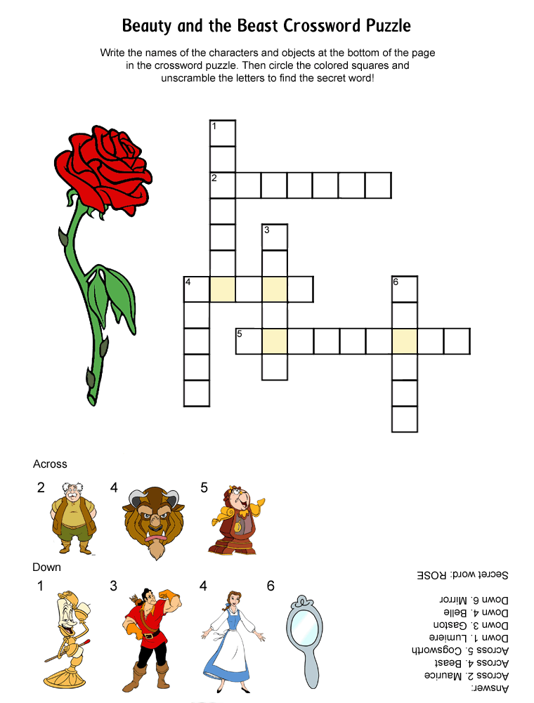 photo Disney Crossword Puzzles Printable For Adults printable disney games ...