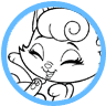 Beauty coloring page