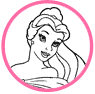 Belle coloring page