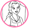 Belle coloring page