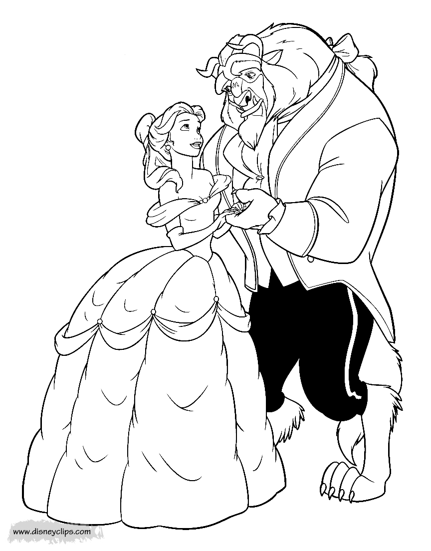 Beauty And The Beast Printable