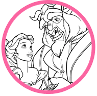 Beauty and the Beast coloring page