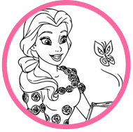 Beauty and the Beast coloring page