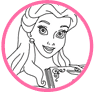 Belle coloring page