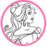 Belle coloring page