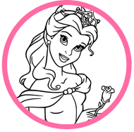 Belle coloring page