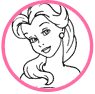 Belle coloring page