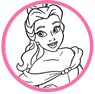 Belle coloring page