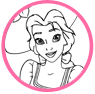 Belle coloring page