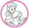 Belle coloring page