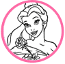 Belle coloring page