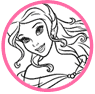 Belle coloring page